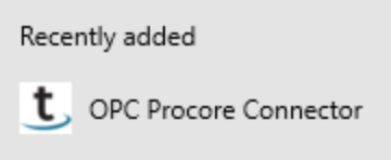 New Start Menu entry