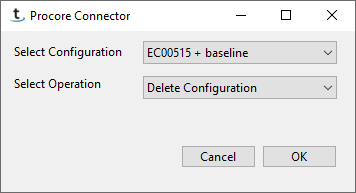 Deleting a config